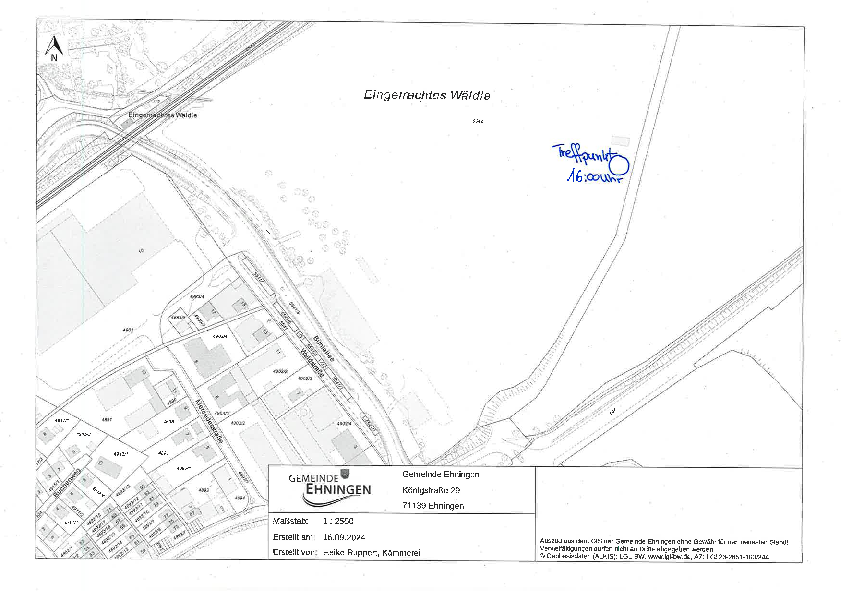 Lageplan Forstbetriebshof